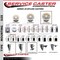 Service Caster 5'' Nylon Wheel Swivel 7/8'' Expanding Stem Caster Set 2 Brakes, 4PK SCC-EX20S514-NYS-2-TLB-2-78 - alternate 4